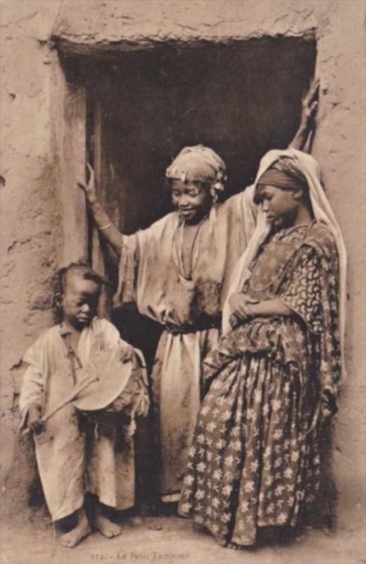 Tunisia Le Petit Tambour Women Watching Young Boy Beating Drum