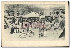 Old Postcard Fete Foraine Costumes