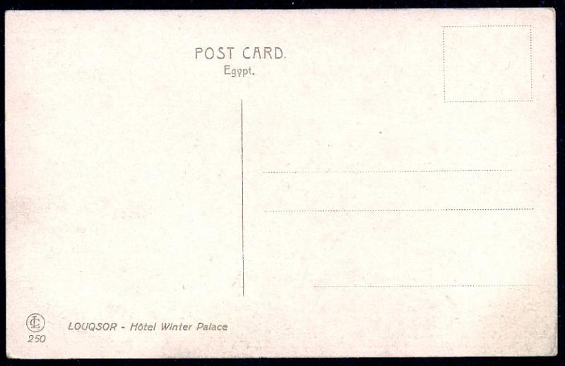 Winter Palace Hotel Luxor Egypt unused c1910's