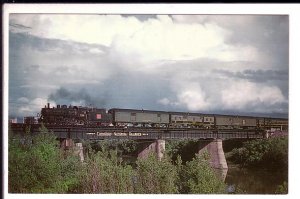 Canadian National Railway Train, Arriving Winnipeg, Manitoba, Bridge