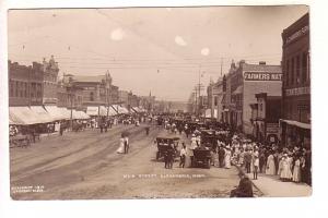 Real Photo, Main Street Alexandria, Minnesota, 1910 Johnson-Olson