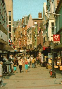 Vintage Postcard Husum Nordsee Kramerstrabe Carl Lamp Street View