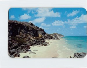 Postcard Simmons Beach South Shore of Warwick Bermuda British Overseas Territory