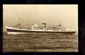 ca0257 - Ellerman Cargo Ship - City of Philadelphia , built 1949 - postcard