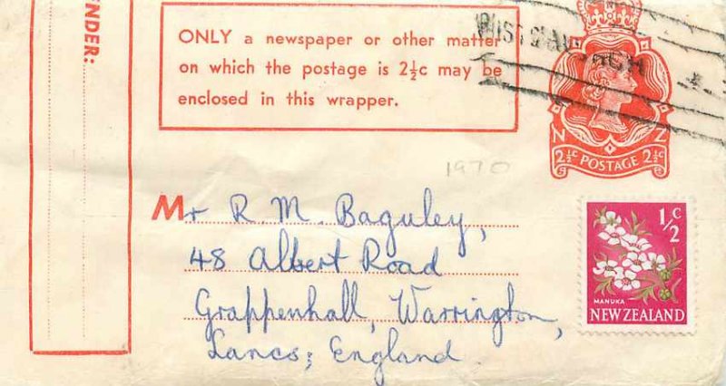 New Zealand Postal Stationery Feb. 1 / 2d 1970