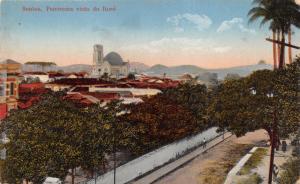 SANTOS SAO PÃULO BRAZIL~PANORAMA VISTO do ITORÓ~MATEOS PUBL POSTCARD 1910s