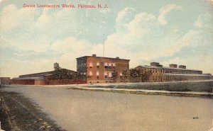 Paterson New Jersey Cooke Locomotive Works, Color Lithograph Vintage PC U11364