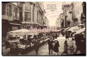 Old Postcard The Nice Marche aux Fleurs