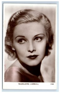 c1940 RPPC Actress Madeleine Carroll Vintage Postcard F6E