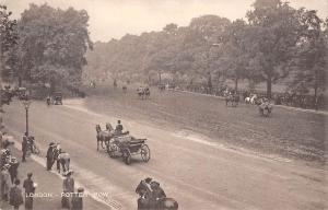 uk3832 london rotten row hyde park carriage horse real photo uk