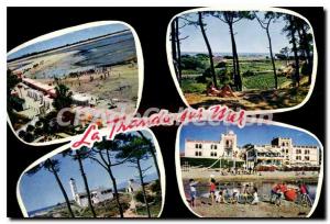 Modern Postcard La Tranche Sur Mer La Plage A Sous Bois Hotel lighthouse ocean