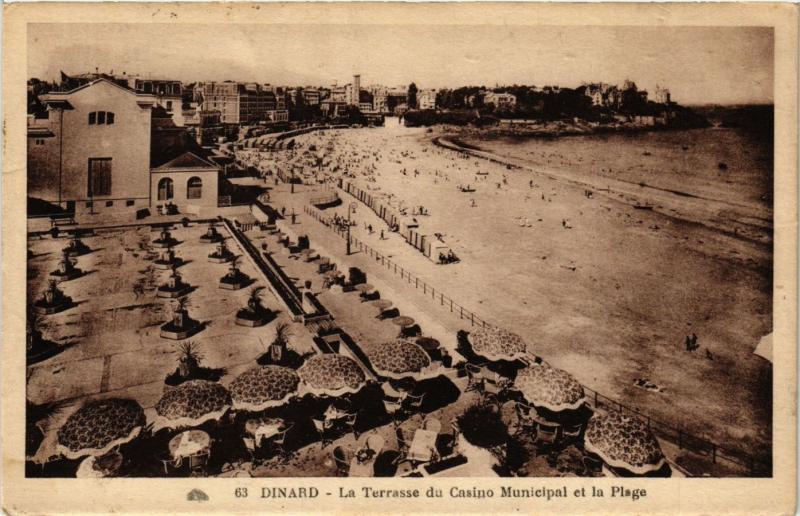 CPA DINARD - La Terrasse du Casino Municipal et la Plage (298277)