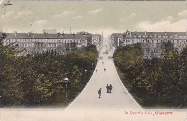 Scotland Glasgow Scene In Queen's Park 1904