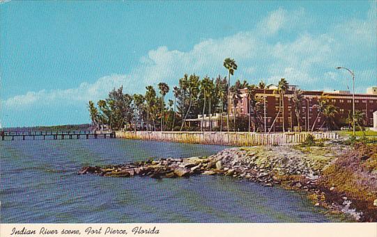 Indian River Scene Fort Pierce Florida 1971