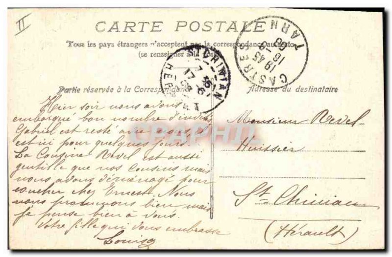 Old Postcard Courthouse Castres (TOILEE map)