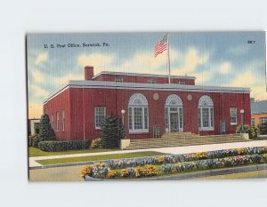 Postcard U.S. Post Office, Berwick, Pennsylvania