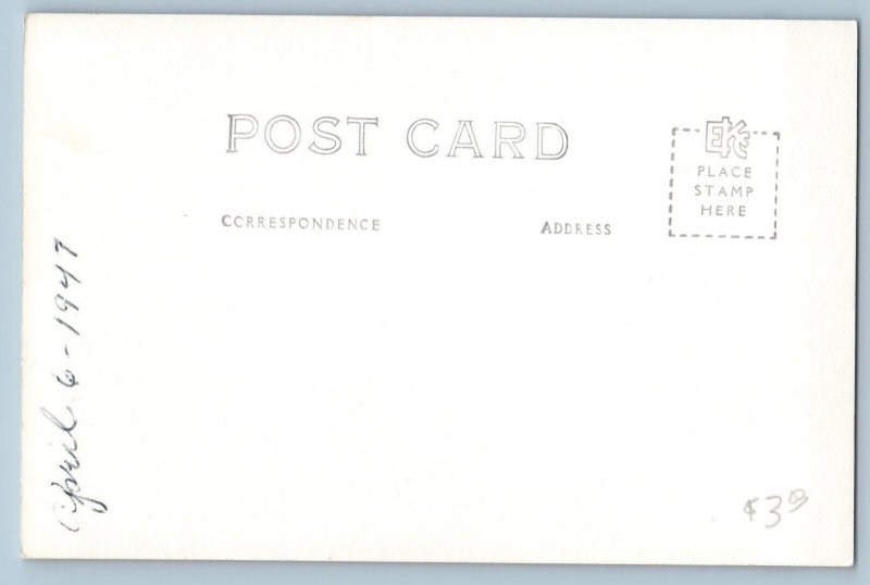 San Bernardino California CA Postcard Rim of the World 1947 RPPC Photo