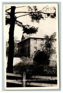 Vintage 1900's RPPC Postcard Chemical Hall Colby College Waterville Maine