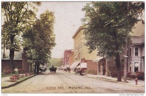 Fifth Avenue, Street View, Moline, Illinois, 1900-1910s