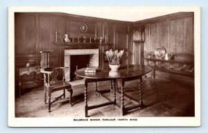 RPPC Sulgrave Manor Parlour interior Northamptonshire England UK Postcard