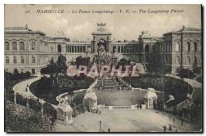 Old Postcard Marseille Le Palais Longchamp