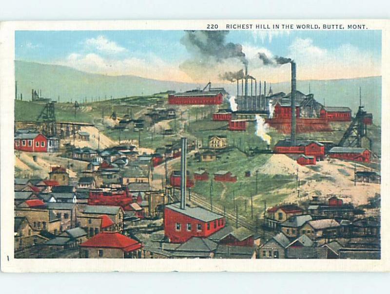 Linen AERIAL VIEW Butte Montana MT A5438