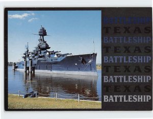 Postcard Battleship Texas BB-35, San Jacinto Battleground, La Porte, Texas