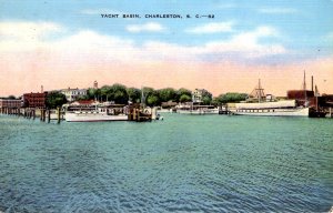 Charleston, South Carolina - Boats in the Yacht Basin - c1945