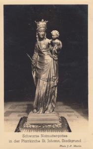 Our Lady Of St Johann Stadtgrund German Statue Antique Religious Postcard