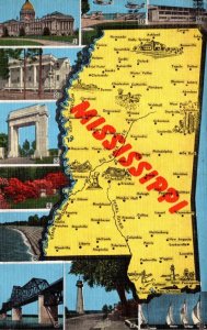 Mississippi Map With Multi Views