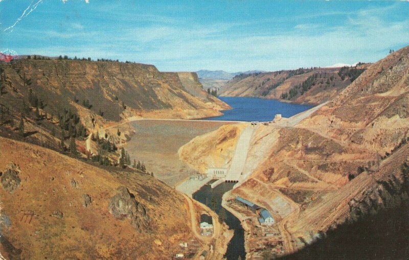 Postcard Anderson Ranch Dam near Mountain Home Idaho