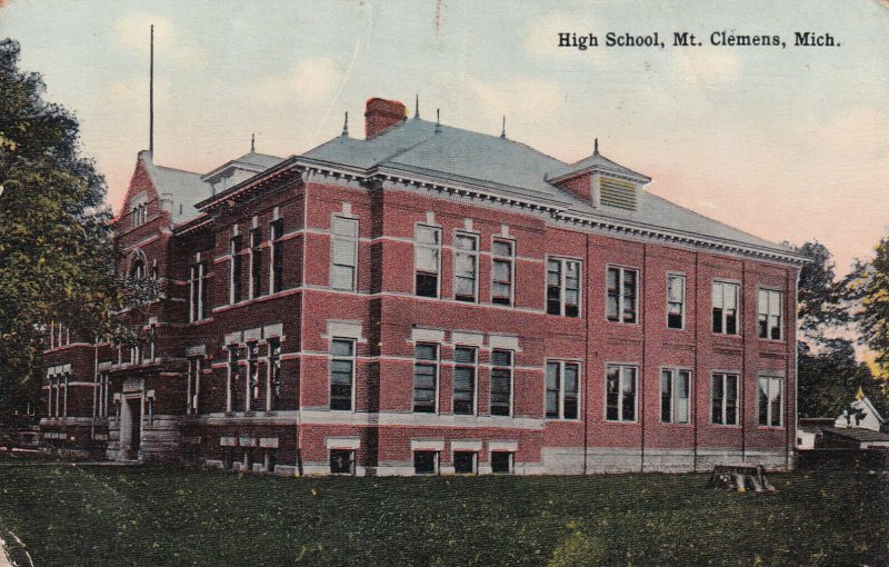 MT. CLEMENS, Michigan, 1900-1910s; High School