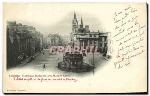 Old Postcard Aberdeen Municipal Buildings and Market Cross
