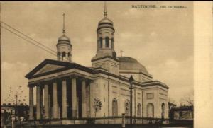 Baltimore MD The Cathedral c1905 TUCK Postcard rpx