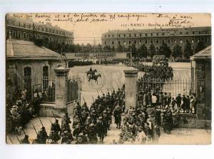 247872 FRANCE NANCY Rentree Caserne Barracks Vintage postcard