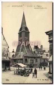 Postcard Old Honfleur Saint Catherine Tower of Power