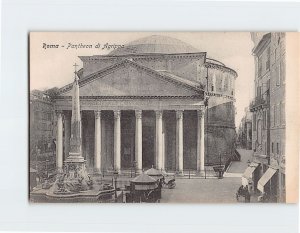 Postcard Pantheon di Agrippa Rome Italy