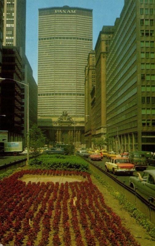 NEW YORK, N.Y., The Pan Am Building, Cars (1950s)