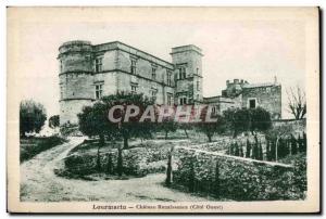 Postcard Old Lourmarin Chateau Renaissance West Coast