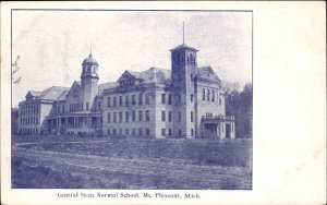 Mt Pleasant Michigan MI Central State Normal School c1910 Vintage Postcard