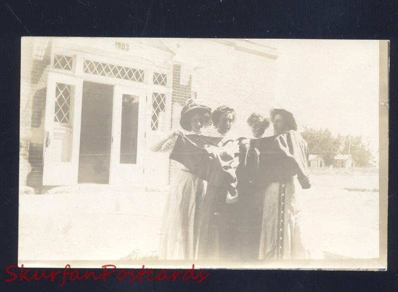 RPPC DELTA COLORADO DOWNTOWN STREET SCENE PRETTY WOMEN REAL PHOTO POSTCARD