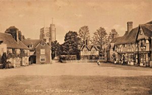CHILHAM KENT ENGLAND~THE SQUARE~FRITH'S SERIES PHOTO POSTCARD