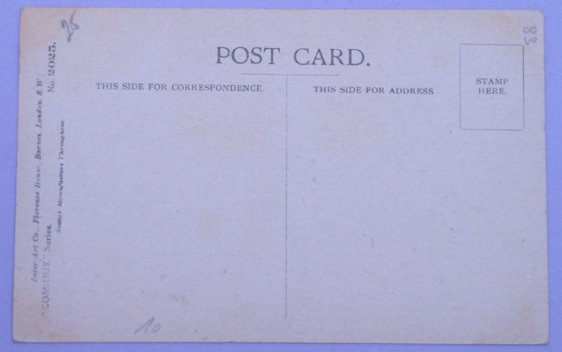 c1920 Vintage Black Cat Kitty Comic WWI F. E. Morgan Inter Art War Postcard 2025