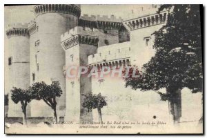 Old Postcard Tarascon Chateau du Roi Rene situated on the banks of the Rhone ...