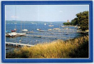 Postcard - Miller Bell Tower from North Lake Drive, Chautauqua Institution - NY