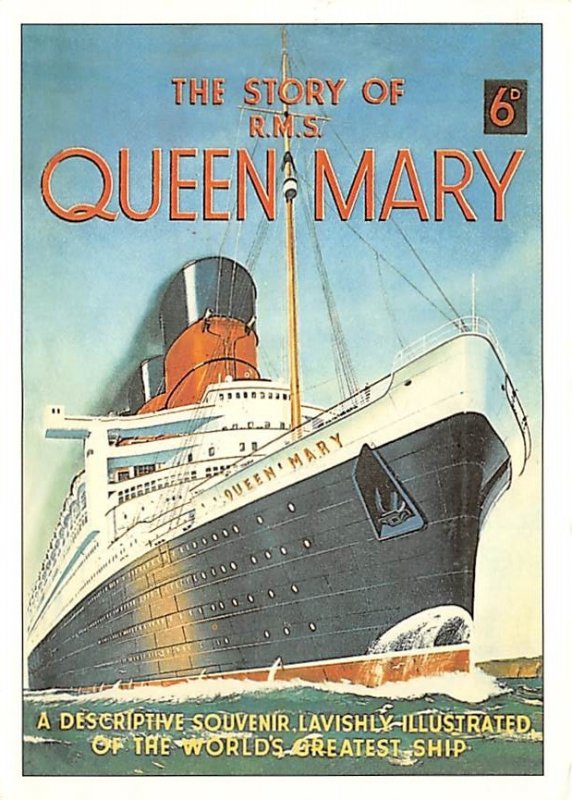 Queen Mary Cunard Line & Interior Vies Ship 1994 