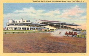 Rounding the First Turn Narragansett Race Track Pawtucket, Rhone Island USA