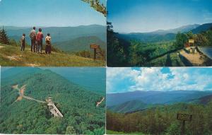 (4 cards) Smoky Mountains - Tennessee or North Carolina - Heintooga Overlook