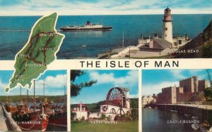 UK England Isle of Man lighthouse paquebot ocean liner Laxey Wheel 1972