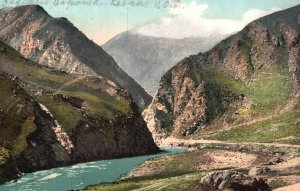 Vintage Postcard La Route Militaire Ossete La Porte Badski Le Caucase